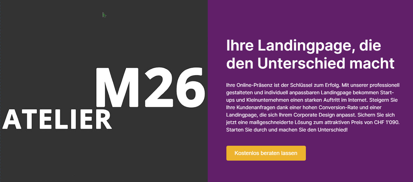 Deine eigene Landingpage